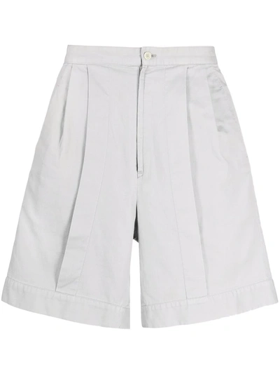 Pre-owned Issey Miyake 1970s High-waist Bermuda Shorts In Grey