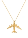 NATIA X LAKO AIRPLANE GOLD-PLATED NECKLACE