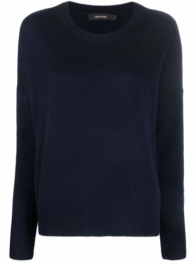 Lisa Yang Mila Crew-neck Knitted Jumper In Blue