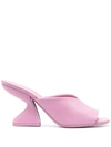 Ferragamo Pink F-heel Heeled Sandals In Pink