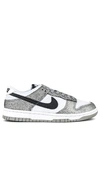Nike W Dunk Low Sneaker In Metallic Silver  Off Noir  White & Silve
