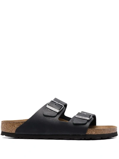 Birkenstock Arizona Buckle Sandals In Schwarz
