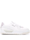 Puma Cali Dream Low-rise Leather Platform Trainers In White