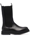 Joseph British Chelsea Leather Boots In Schwarz