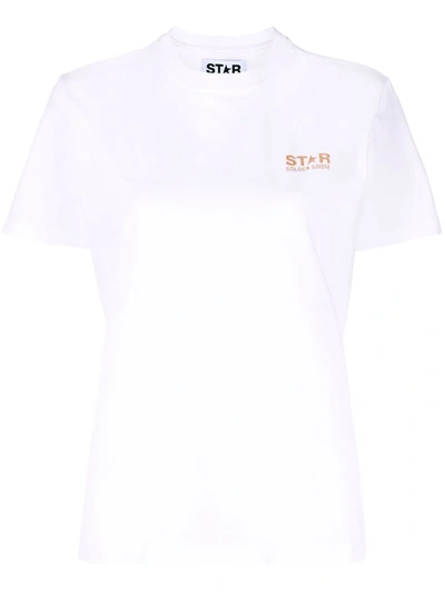 Golden Goose Logo-print Short-sleeved T-shirt In White