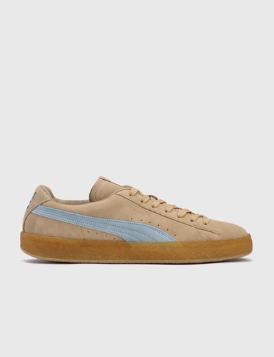 Puma Kitsune Suede Crepe Sneakers In Blue