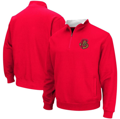 Colosseum Men's Red Cornell Big Red Tortugas Logo Quarter-zip Jacket
