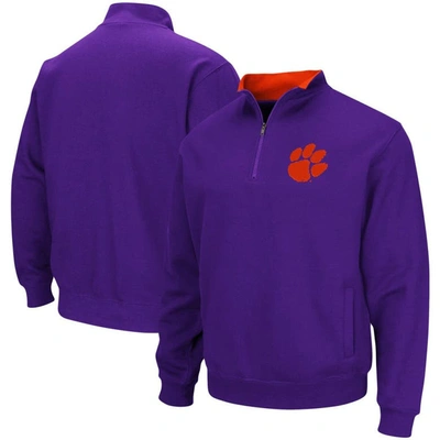 Colosseum Men's Purple Clemson Tigers Tortugas Logo Quarter-zip Pullover Jacket