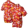 WES & WILLY WES & WILLY MAROON MINNESOTA GOLDEN GOPHERS FLORAL BUTTON-UP SHIRT