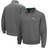 Colosseum Men's Charcoal Ohio Bobcats Tortugas Logo Quarter-zip Jacket In Charcoal