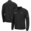 COLOSSEUM COLOSSEUM BLACK NDSU BISON OHT MILITARY APPRECIATION HIGH-SPEED BOMBER FULL-ZIP JACKET