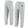 Concepts Sport Men's White, Navy Chicago White Sox Logo Vigor Pinstripe Pants In White