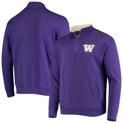 Colosseum Men's Purple Washington Huskies Tortugas Logo Quarter-zip Jacket