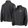 Dunbrooke Men's  Black Washington Commanders Coaches Classic Raglan Full-snap Windbreaker Jacket In Black