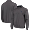 COLOSSEUM COLOSSEUM CHARCOAL WEST VIRGINIA MOUNTAINEERS TORTUGAS LOGO QUARTER-ZIP JACKET