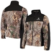 Dunbrooke Men's  Realtree Camo And Black New Orleans Saints Circle Hunter Softshell Full-zip Jacket In Realtree Camo