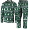 Concepts Sport Green Michigan State Spartans Ugly Sweater Knit Long Sleeve Top And Pant Set In Green