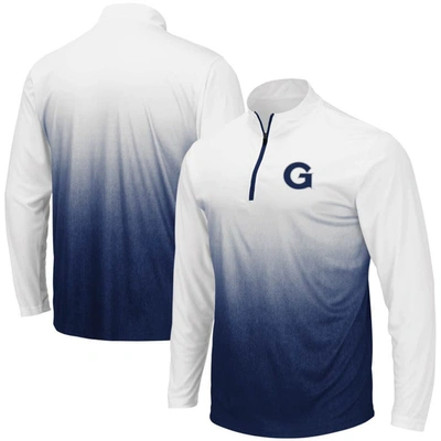 Colosseum Men's Navy Georgetown Hoyas Magic Team Logo Quarter-zip Jacket