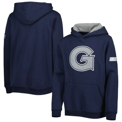 Stadium Athletic Kids' Youth  Navy Georgetown Hoyas Big Logo Pullover Hoodie
