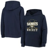 ZZDNU OUTERSTUFF YOUTH NAVY BUFFALO SABRES DIGITAL FLEECE PULLOVER HOODIE