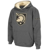 STADIUM ATHLETIC YOUTH CHARCOAL ARMY BLACK KNIGHTS BIG LOGO PULLOVER HOODIE