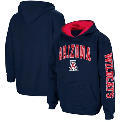 Colosseum Kids' Youth  Navy Arizona Wildcats 2-hit Team Pullover Hoodie