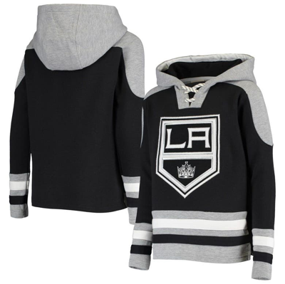 Zzdnu Outerstuff Kids' Youth Black Los Angeles Kings Ageless Must-have Lace-up Pullover Hoodie