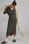 Daily Practice By Anthropologie Barre Midi Dress In Grey