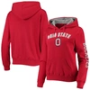 Colosseum Big Boys Scarlet Ohio State Buckeyes 2-hit Pullover Hoodie In Scarlet