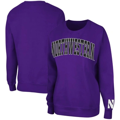 Colosseum Women's Purple Northwestern Wildcats Campanile Pullover Sweatshirt