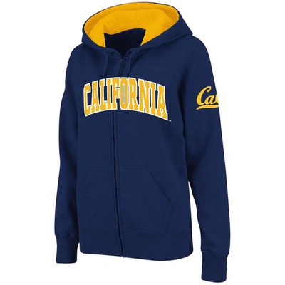 Colosseum Women's Stadium Athletic Navy Cal Bears Arched Name Full-zip Hoodie
