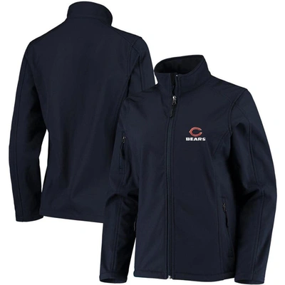 Dunbrooke Women's Navy Chicago Bears Full-zip Sonoma Softshell Jacket