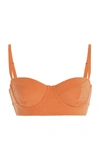 Ulla Johnson Women's Zahara Bikini Top In Orange