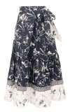 Silvia Tcherassi Women's Ashley Printed Cotton Midi Skirt In Floral