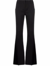 Jacquemus Le Pantalon Sauge Wool Twill High Pants In Black