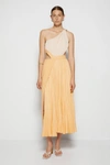 Pre-spring 2022 Ready-to-wear Angel Textured Midi Dress In Almond Melon Multi