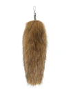 BURBERRY BURBERRY FAUX FUR TAIL CHARM IN CAMEL
