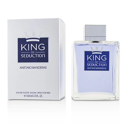 Antonio Banderas Mens King Of Seduction Edt Spray 6.75 oz Fragrances 8411061819685 In Green,white