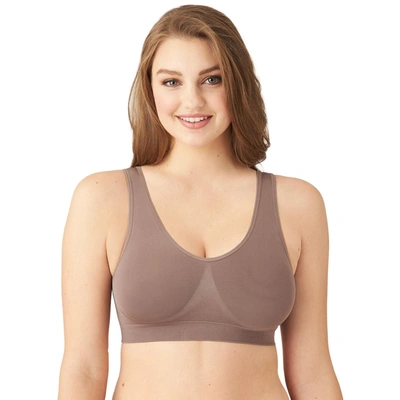 Wacoal B-smooth Wireless Bralette 835275 In Deep Taupe (nude )