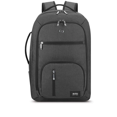 Solo New York Grand Travel Tsa Laptop Backpack In Grey