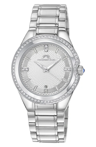 Porsamo Bleu Guilia Interchangeable Strap Watch, 37mm In Silver/ White