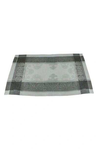 French Home Cleopatra Linen Placemat In Shades Of Grey