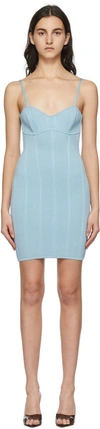 Herve Leger Ottoman Sweetheart Body-con Minidress In Frost 475