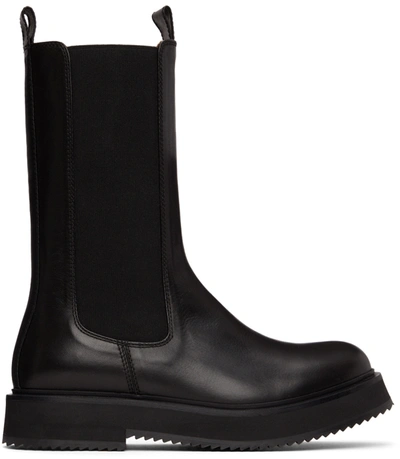 Joseph British Chelsea Leather Boots In Black