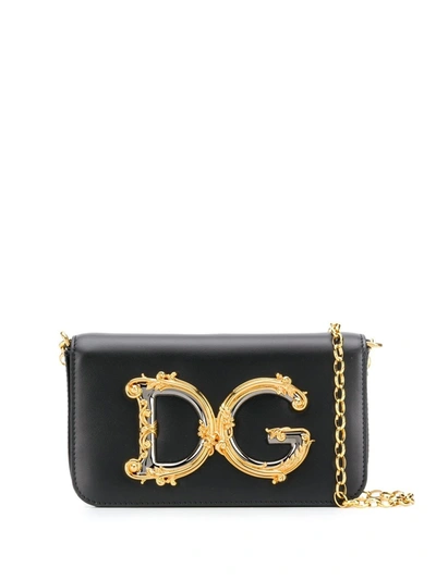 Dolce & Gabbana Dg Girls Shoulder Bag In Black