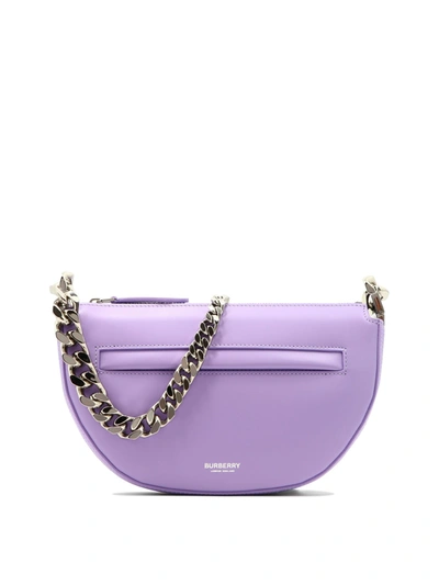 Burberry Mini Olympia Shoulder Bag In Purple