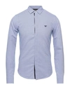Emporio Armani Shirts In Sky Blue