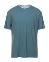 Paolo Pecora T-shirts In Slate Blue