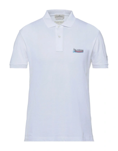 Brooksfield Polo Shirts In White