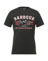 Barbour T-shirts In Dark Green